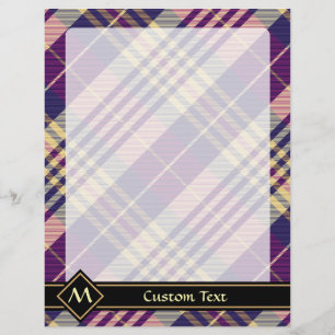 Lila, goldener und blauer Tartan