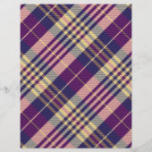 Lila, goldener und blauer Tartan (Rückseite)