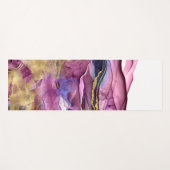 Lila Goldfarbe abstrakt Yogamatte (Vorderseite (Horizontal))