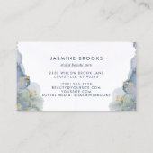 Lila Goldfarbe der Marine Visitenkarte (Rückseite)