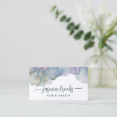 Lila Goldfarbe der Marine Visitenkarte (Stehend Vorderseite)