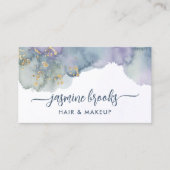 Lila Goldfarbe der Marine Visitenkarte (Vorderseite)