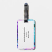 Lila Goldfarbe Gepäckanhänger (Rückseite vertikal)