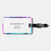 Lila Goldfarbe Gepäckanhänger (Rückseite horizontal)