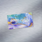 Lila Goldfarbe Magnetische Visitenkarte (Beispiel)