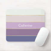 Lila goldfarbene Sommerfarbenblöcke Mousepad (Mit Mouse)