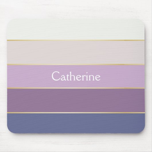 Lila goldfarbene Sommerfarbenblöcke Mousepad (Vorne)