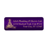 Lila, goldgelbe Tree Corporate Address (Vorne)