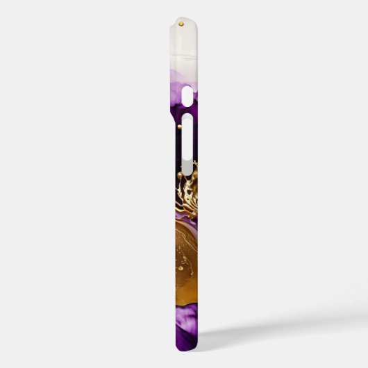 Lila Goldinfusion Case-Mate iPhone Hülle (Rückseite / Links)