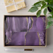 Lila Goldkarton mit Individuelle Name Seidenpapier (Geschenk)