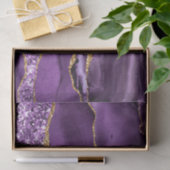 Lila Goldkarton mit Individuelle Name Seidenpapier (Geschenk)