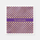 Lila Goldkarton Napkin Serviette (Vorderseite)