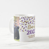Lila Goldklasse 2025 Kaffee-Tasse Kaffeetasse (Vorderseite Links)