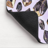 Lila Goldkristalle Mousepad (Ecke)
