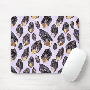Lila Goldkristalle Mousepad