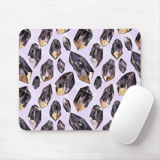 Lila Goldkristalle Mousepad (Mit Mouse)