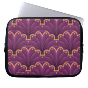 Lila-Goldlaptop-Hülse Laptopschutzhülle