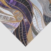 Lila Goldlavender White Peacock Seidenpapier (Detail)