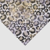 Lila Goldleopardrucke Seidenpapier (Detail)