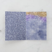 Lila Goldmagen-Unicorn Karte (Innenseite)