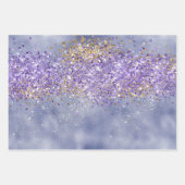 Lila Goldmakel Geschenkpapier Set (Vorderseite 3)