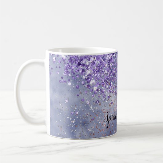 Lila Goldmakel Kaffeetasse (Links)