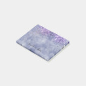 Lila Goldmakel Post-it Klebezettel (angewinkelt)