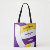 lila Goldmannschaft farbenfrohe Volleyballtrainer Tasche (Vorderseite)