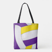 lila Goldmannschaft farbenfrohe Volleyballtrainer Tasche (Rückseite)