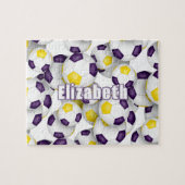 lila Goldmannschaft färbt Jungs Fußball Puzzle (Horizontal)