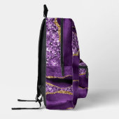 Lila Goldmarbor - Ihr Name-Backpack Bedruckter Rucksack (Links)