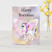 Lila Goldmärchen Karte (Gelbe Blume)