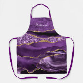 Lila Goldmarmor - Ihre Name-Schürze anpassen Schürze (Vorderseite)
