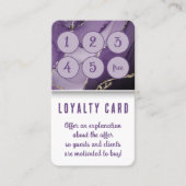 Lila Goldmarmor Medizinischer Wellness-Center Haut Treuekarte (Vorderseite)