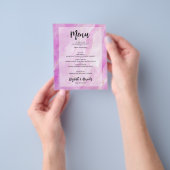 Lila Goldmarmormenü Flyer (Gruppe)