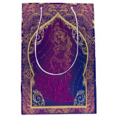 Lila- & Goldmarokkanisches Arabisches Bauchfisch-T Mittlere Geschenktüte (Vorderseite)