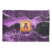 Lila Goldmedaille aus Marmor Kissenbezug (Rückseite)