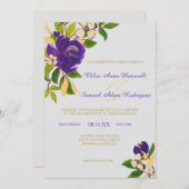 Lila Goldmedaille Einladung (Vorne/Hinten)