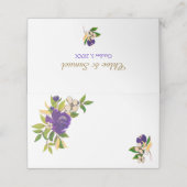 Lila Goldmedaille Platzkarte (Außenseite Aufgefaltet)