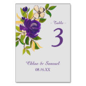 Lila Goldmedaille Tischnummer (Rückseite)