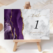 Lila Goldmedaille Tischnummer