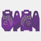 Lila Goldschmetterling Quinceañera 15. Geburtstag Geschenkschachtel (Ungeklappt)