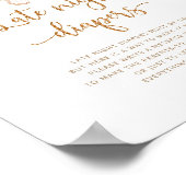 Lila Goldschmetterling Spätabenteuer Poster (Ecke)