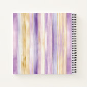 Lila Goldsparkle-Glitzer Notizblock (Rückseite)