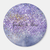 Lila Goldsparkle Magnet (Vorne)