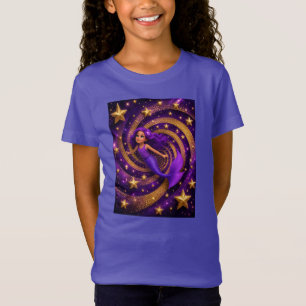 Lila Goldstern Meerjungfrau Optische Illusion   Fa T-Shirt
