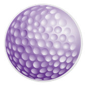 Lila Golfball Keramikknauf (Vorderseite)