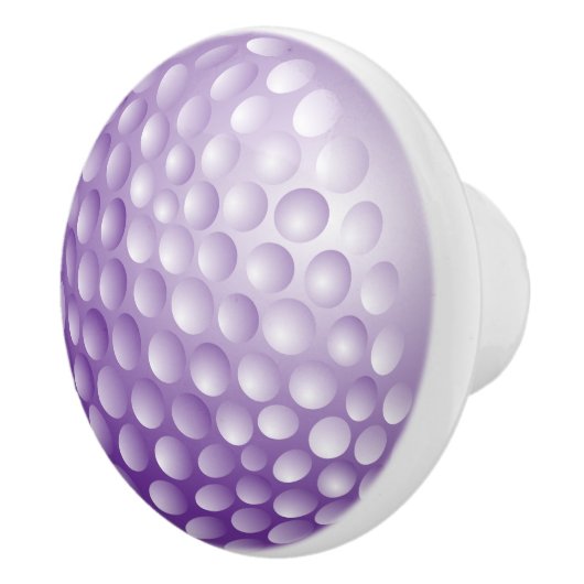 Lila Golfball Keramikknauf (Rechts)