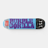 LILA GORILLA-Skateboard, 7¾ Zoll Deck Skateboard (Horizontal)