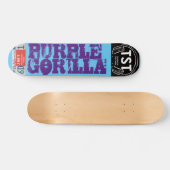 LILA GORILLA-Skateboard, 7¾ Zoll Deck Skateboard (Horizontal)